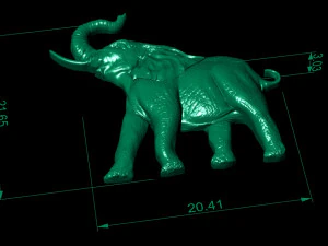 elephant relief 3D Print Model