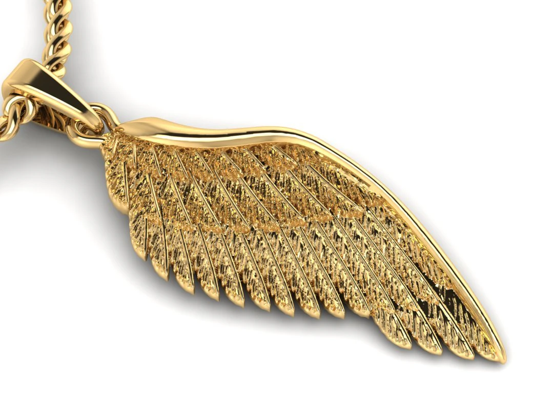 pendant wing 3D Print Model .c4d .max .obj .3ds .fbx .stl .blend 