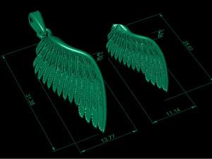 pendant wing 3D Print Model