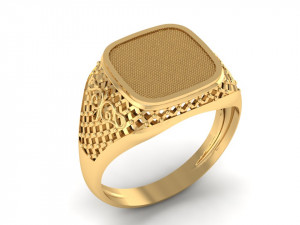 male signet with filigree 3D Принт Модель