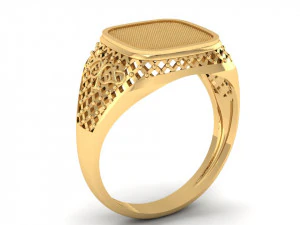 male signet with filigree 3D Print Model