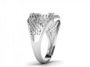male signet with filigree 3D Print Model