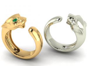 ring panthere cartier 3d model