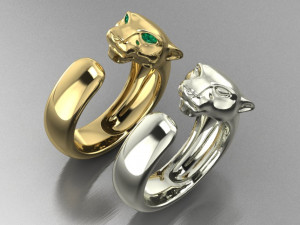 ring head of a panther Modelo de Impressão 3D