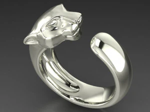 ring head of a panther 3D Print Model