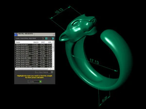 ring head of a panther 3D Print Model