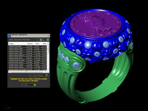 exclusive signet with a coin 3D Принт Модель