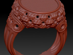 exclusive signet with a coin 3D Принт Модель