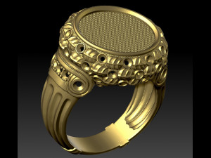 exclusive signet with a coin 3D Принт Модель