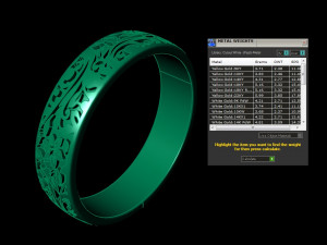 wedding ring with flowers 3D Print Model