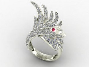 exclusive ring swan 3D 打印模型
