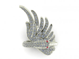exclusive ring swan 3D 打印模型