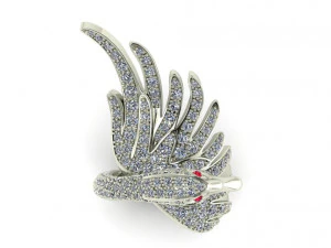 exclusive ring swan 3D Print Model