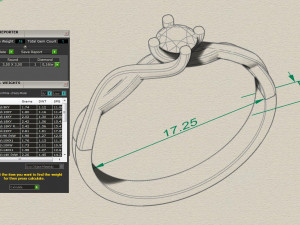 solitaire ring 35 mm gem Modèles 3D en vedette
