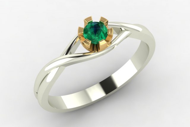 solitaire ring Modelo de Impressão 3D .c4d .max .obj .3ds .fbx .stl .blend 