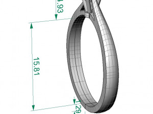 engagement ring 3D प्रिंट मॉडल