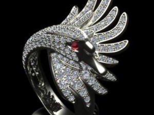 exclusive ring swan 3D 打印模型