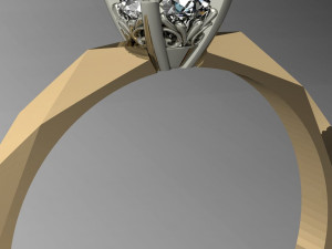engagement ring 3D 打印模型
