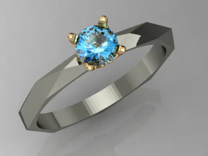 engagement ring 3D Print Model