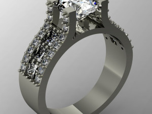 engagement ring 3D 打印模型