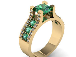 engagement ring 3D Print Model