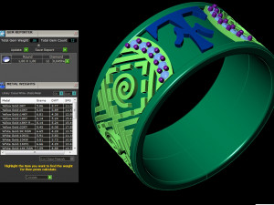 wedding ring with pattern 3D 打印模型