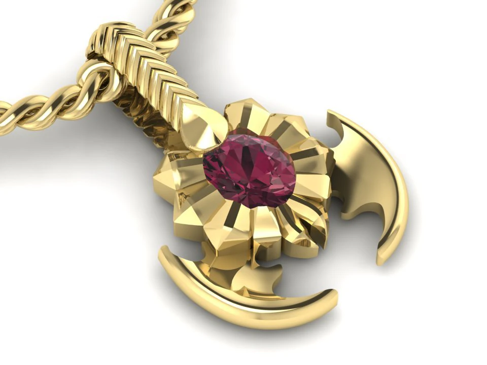 scorpion pendant 3D Print Model .c4d .max .obj .3ds .fbx .stl .blend 