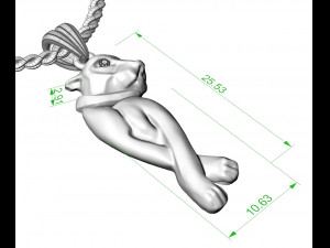 walking cat pendant 3D Принт Модель