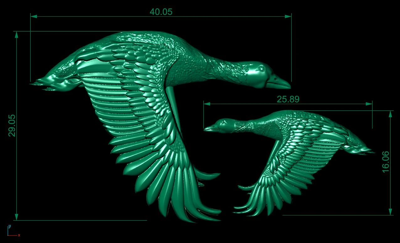 goose trophy hunter pendant 3D Print Model .c4d .max .obj .3ds .fbx .stl .blend