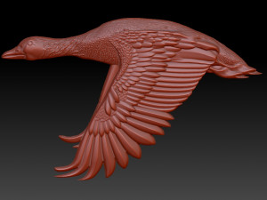 goose trophy hunter pendant 3D Baskı Modeli