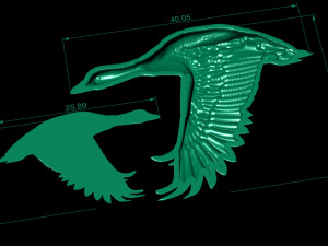 goose trophy hunter pendant 3D Baskı Modeli