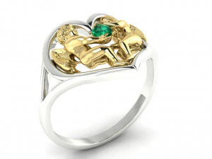 ring two angels 3D Print Model