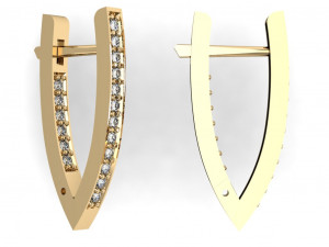 beautiful earring shining 3D Baskı Modeli