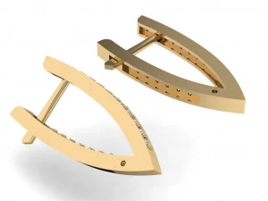 beautiful earring shining 3D Print Model