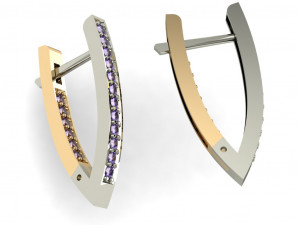 beautiful earring shining 3D Baskı Modeli