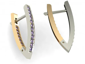 beautiful earring shining 3D Print Model