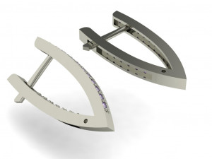 beautiful earring shining 3D Baskı Modeli