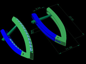 beautiful earring shining 3D Baskı Modeli