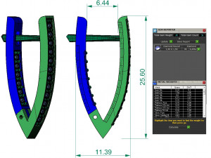 beautiful earring shining 3D Baskı Modeli