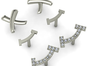 stud earrings 3D Print Model