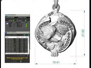 pendant little wolf cub sleeping 3D Print Model