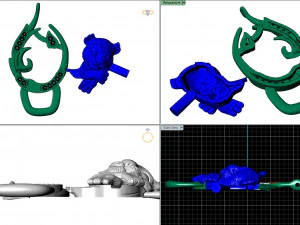 pendant little lion cub sleeping 3D Print Model
