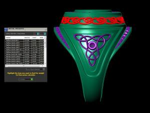 round celtic signet mens ring Modello di stampa 3D