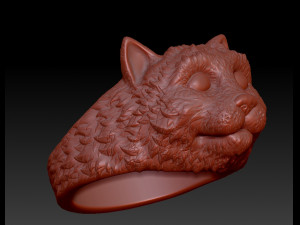 ring the head of a cat 3D Print Model