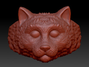 ring the head of a cat 3D Print Model