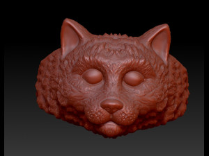 ring the head of a cat 3D Print Model