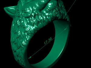 ring the head of a cat 3D Print Model