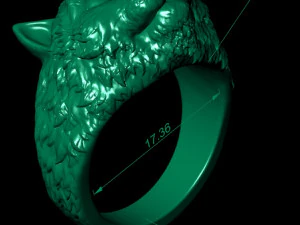ring the head of a cat 3D Print Model