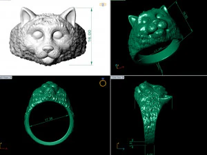 ring the head of a cat 3D Print Model
