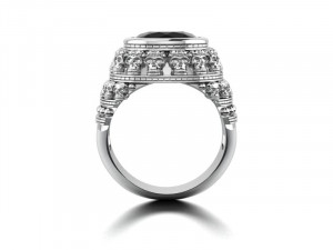 signet ring with sculls 3D 打印模型